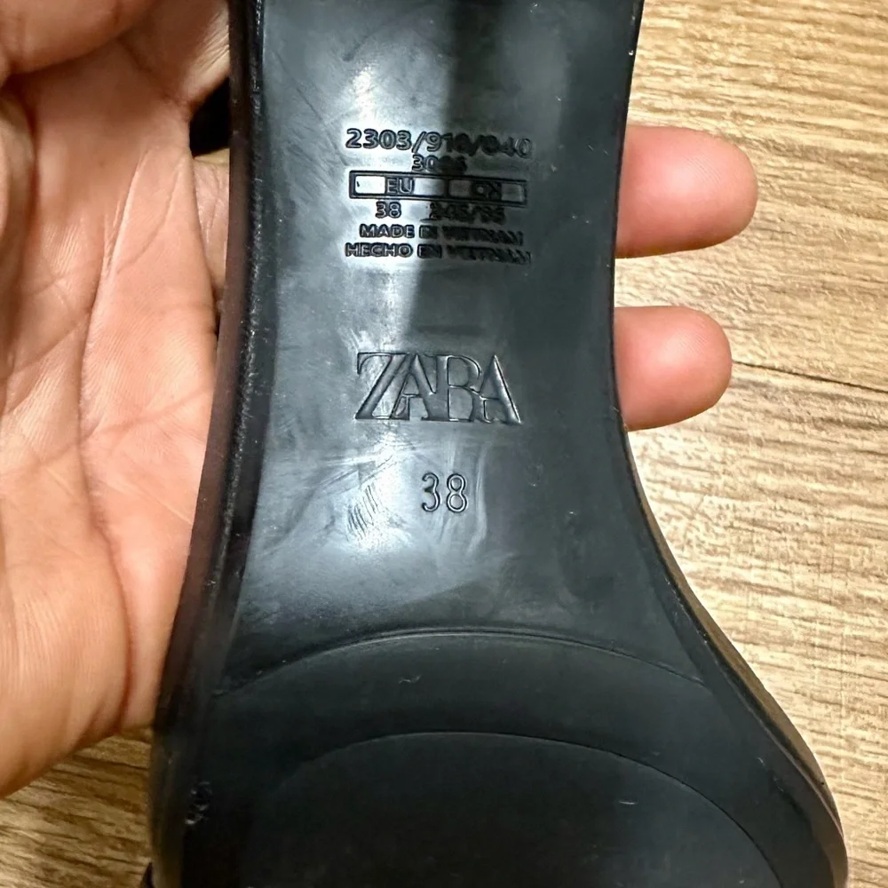 ZARA Black Sandals - Picture 4 of 13